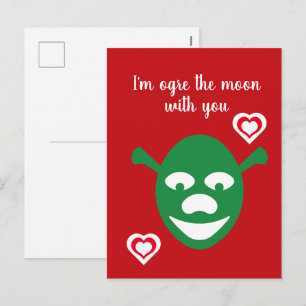 Cartes Pour Fêtes Annuelles Joyeuse Saint-Valentin Je suis Ogre la Lune Photo