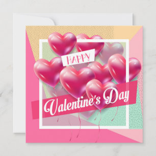 Cartes Pour Fêtes Annuelles Joyeuse Saint-Valentin Joli Message Tendance