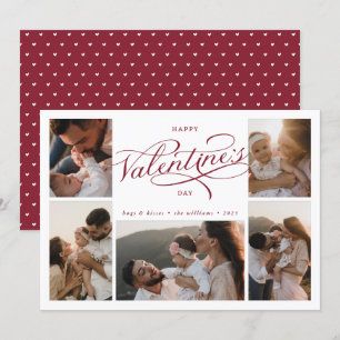 Cartes Pour Fêtes Annuelles Joyeuse Saint-Valentin Photo Collage