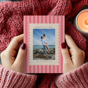 Cartes Pour Fêtes Annuelles Joyeuse Saint-Valentin Photo personnalisée Moderne