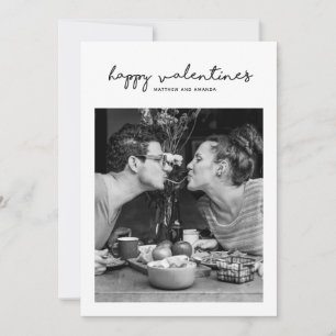 Cartes Pour Fêtes Annuelles Joyeuse Saint-Valentin   Photo Romantique Minimali