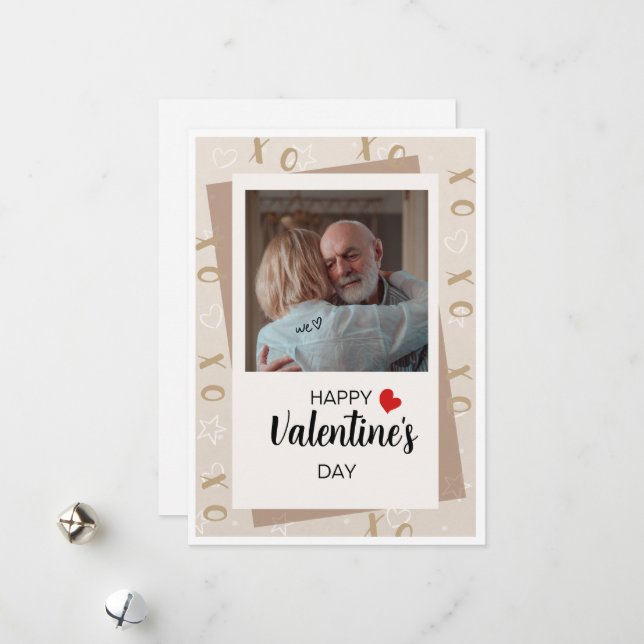 Cartes Pour Fêtes Annuelles Joyeuse Saint-Valentin remplie de doux parfum  (Devant/Arrière en situation)