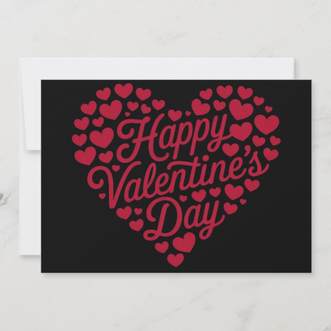 Cartes Pour Fêtes Annuelles Joyeuse Saint-Valentin Saint-Valentin Amour Coeur (Devant)