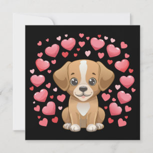 Cartes Pour Fêtes Annuelles Joyeuse Saint-Valentin toutou