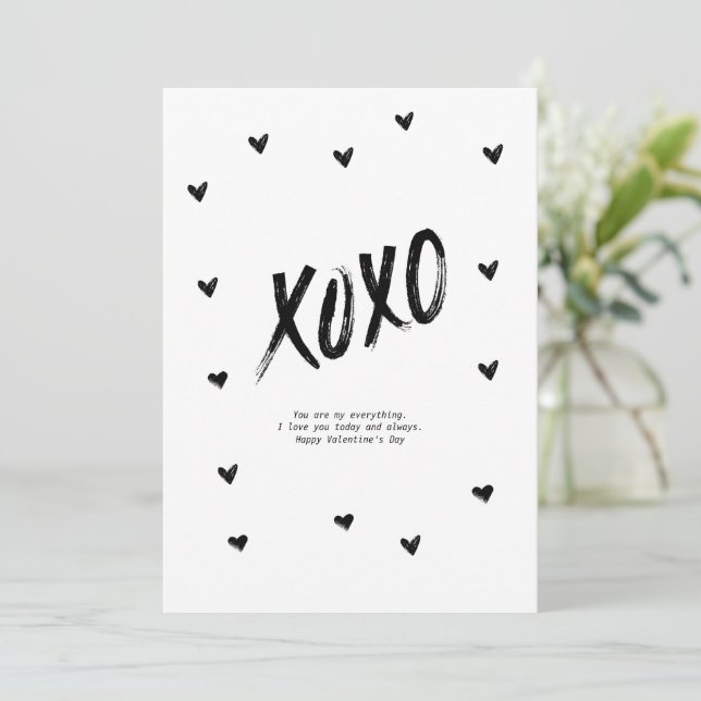 Cartes Pour Fêtes Annuelles Joyeuse Saint-Valentin XoXo Joyeux anniversaire Am (Debout devant)