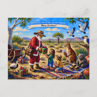 CARTES POUR FÊTES ANNUELLES ~ JOYEUSE SALUTATION DE NOËL AUSTRALIENNE ~