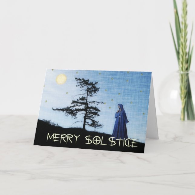Cartes Pour Fêtes Annuelles Joyeuse soirée solstice (Devant)