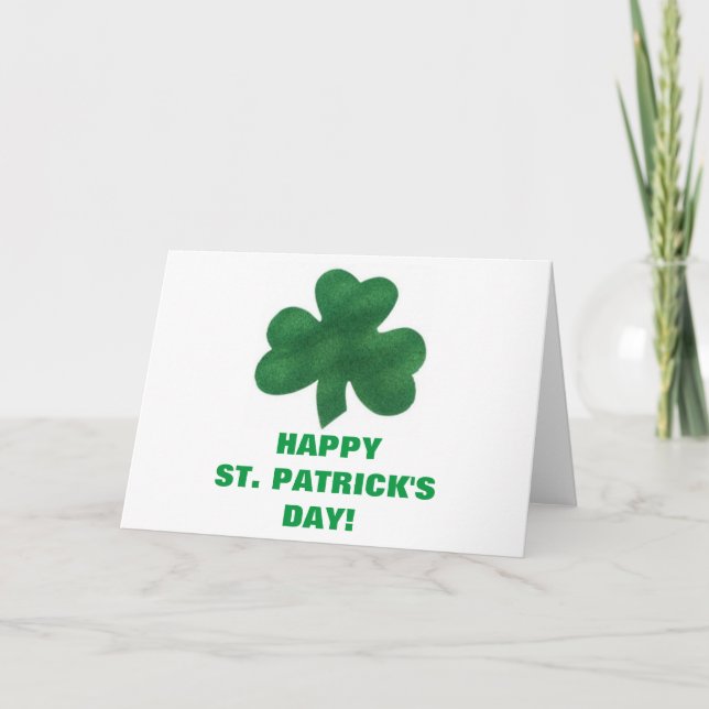 Cartes Pour Fêtes Annuelles Joyeuse St-Patrick (Devant)
