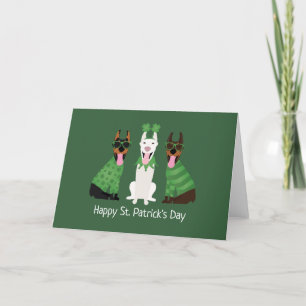 Cartes Pour Fêtes Annuelles Joyeuse St Patrick Dobermann Chiens