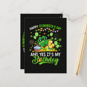 Cartes Pour Fêtes Annuelles Joyeuse St Patrick et Mon Anniversaire Trèfle