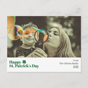 Cartes Pour Fêtes Annuelles Joyeuse St. Patrick Shamrocks famille 1 photo