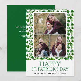 Cartes Pour Fêtes Annuelles Joyeuse St patrick shamrocks famille 3 photo