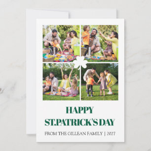 Cartes Pour Fêtes Annuelles Joyeuse St. Patrick Shamrocks famille 4 photo