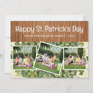 Cartes Pour Fêtes Annuelles Joyeuse St. patrick's day Shamrocks famille 3 phot