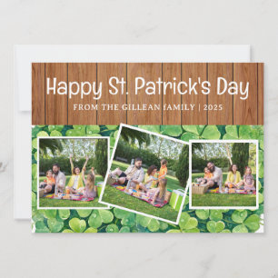 Cartes Pour Fêtes Annuelles Joyeuse St. patrick's day Shamrocks famille 3 phot