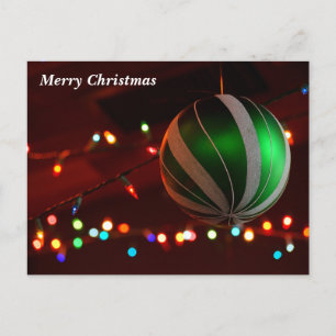 Cartes Pour Fêtes Annuelles Joyeuses décorations de bulbes de Noël