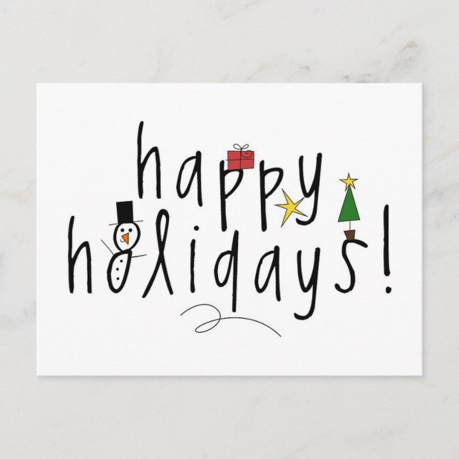 Cartes Pour Fêtes Annuelles Joyeuses fêtes (Devant)