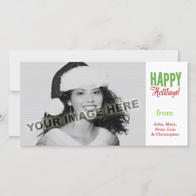 Cartes Pour Fêtes Annuelles Joyeuses fêtes (Devant)