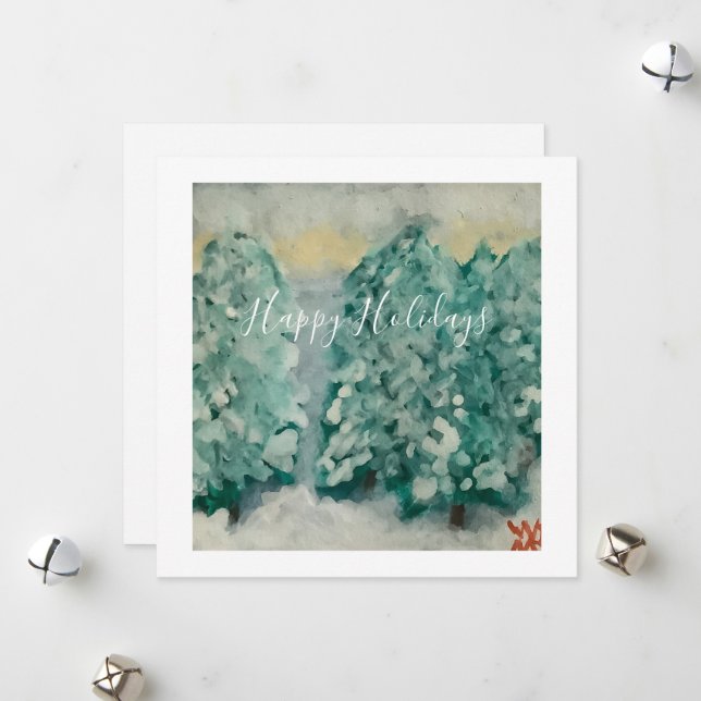 Cartes Pour Fêtes Annuelles Joyeuses fêtes (Devant/Arrière en situation)