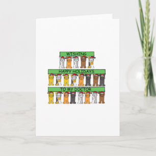 Cartes Pour Fêtes Annuelles Joyeuses fêtes à mon docteur