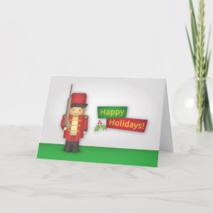 Cartes Pour Fêtes Annuelles Joyeuses Fêtes avec le Soldat Casseur de Noix de N