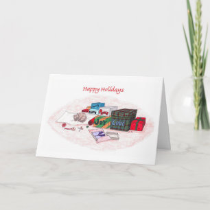 Cartes Pour Fêtes Annuelles Joyeuses Fêtes-Cadeaux du cœur