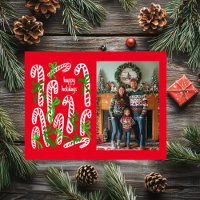 Joyeuses fêtes canne Candycanes PERSONNALISÉ