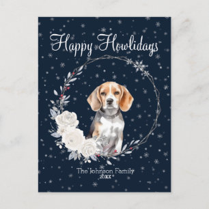 Cartes Pour Fêtes Annuelles Joyeuses Fêtes Chien Beagle Mignon