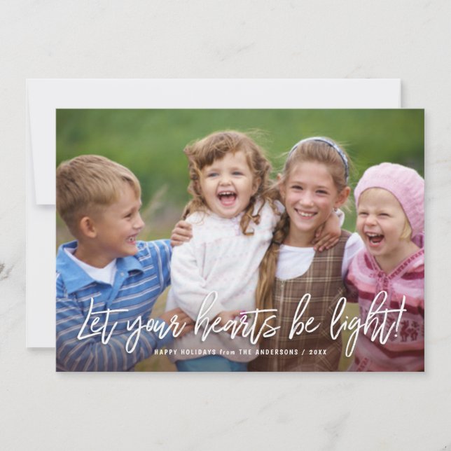 Cartes Pour Fêtes Annuelles Joyeuses fêtes Citation manuscrite de script sur p (Devant)