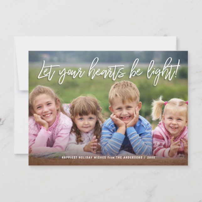 Cartes Pour Fêtes Annuelles Joyeuses fêtes Citation manuscrite de script sur p (Devant)