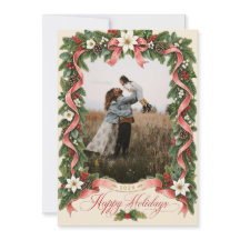 Joyeuses Fêtes Couronne Florale de Noël