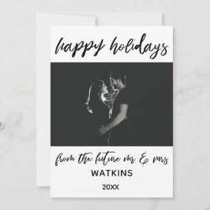 Cartes Pour Fêtes Annuelles Joyeuses Fêtes de la part de Future M. et Mme Phot