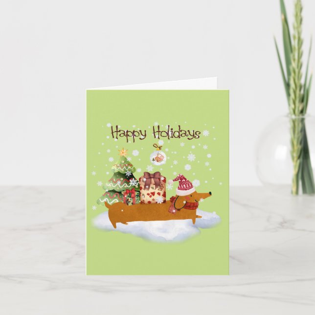 Cartes Pour Fêtes Annuelles Joyeuses Fêtes de Noël (Devant)