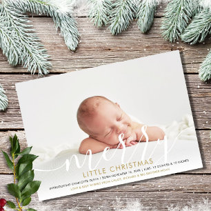 Cartes Pour Fêtes Annuelles Joyeuses Fêtes de Noël Nouvelle Photo de Bébé