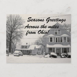 CARTES POUR FÊTES ANNUELLES JOYEUSES FÊTES DE OHIO