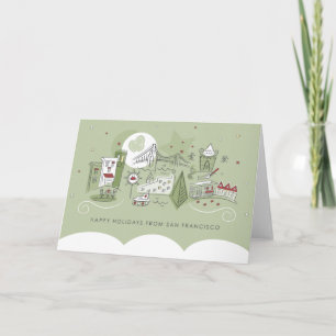 Cartes Pour Fêtes Annuelles Joyeuses Fêtes de San Francisco