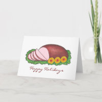 Joyeuses fêtes découpées de jambon de Noël Dîner