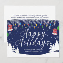 Joyeuses Fêtes d'entreprise personnalisées Festive