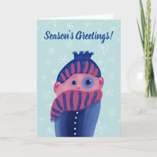 Cartes Pour Fêtes Annuelles Joyeuses Fêtes d'hiver amusants