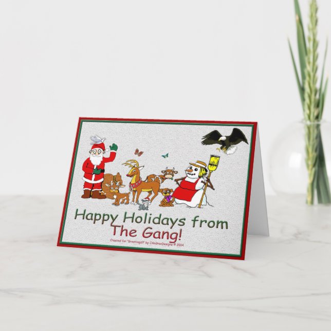 Cartes Pour Fêtes Annuelles Joyeuses fêtes du Gang ! (Devant)