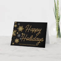Joyeuses Fêtes Élégantes Personnalisées Entreprise