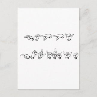 Cartes Pour Fêtes Annuelles Joyeuses fêtes en langue des signes