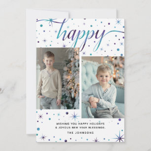 Cartes Pour Fêtes Annuelles Joyeuses fêtes et bénédiction du Nouvel An 2-Photo