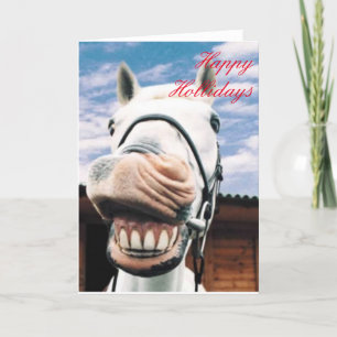 Cartes Pour Fêtes Annuelles Joyeuses fêtes Horse Cartes