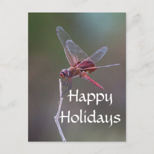 Cartes Pour Fêtes Annuelles Joyeuses Fêtes Libellule