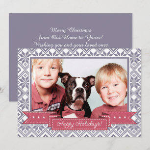 Cartes Pour Fêtes Annuelles Joyeuses fêtes. Motif Nordic Snowflake Photo