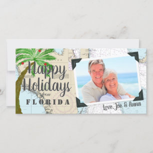 Cartes Pour Fêtes Annuelles Joyeuses Fêtes Naïques Tropicales Floride Fériés