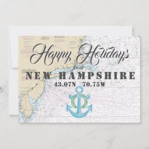 Cartes Pour Fêtes Annuelles Joyeuses fêtes nautiques du New Hampshire