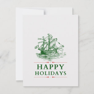 Cartes Pour Fêtes Annuelles Joyeuses Fêtes- Navire Pirate