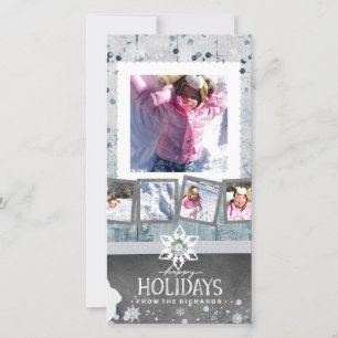 Cartes Pour Fêtes Annuelles Joyeuses fêtes Noël 5 Photo Collage